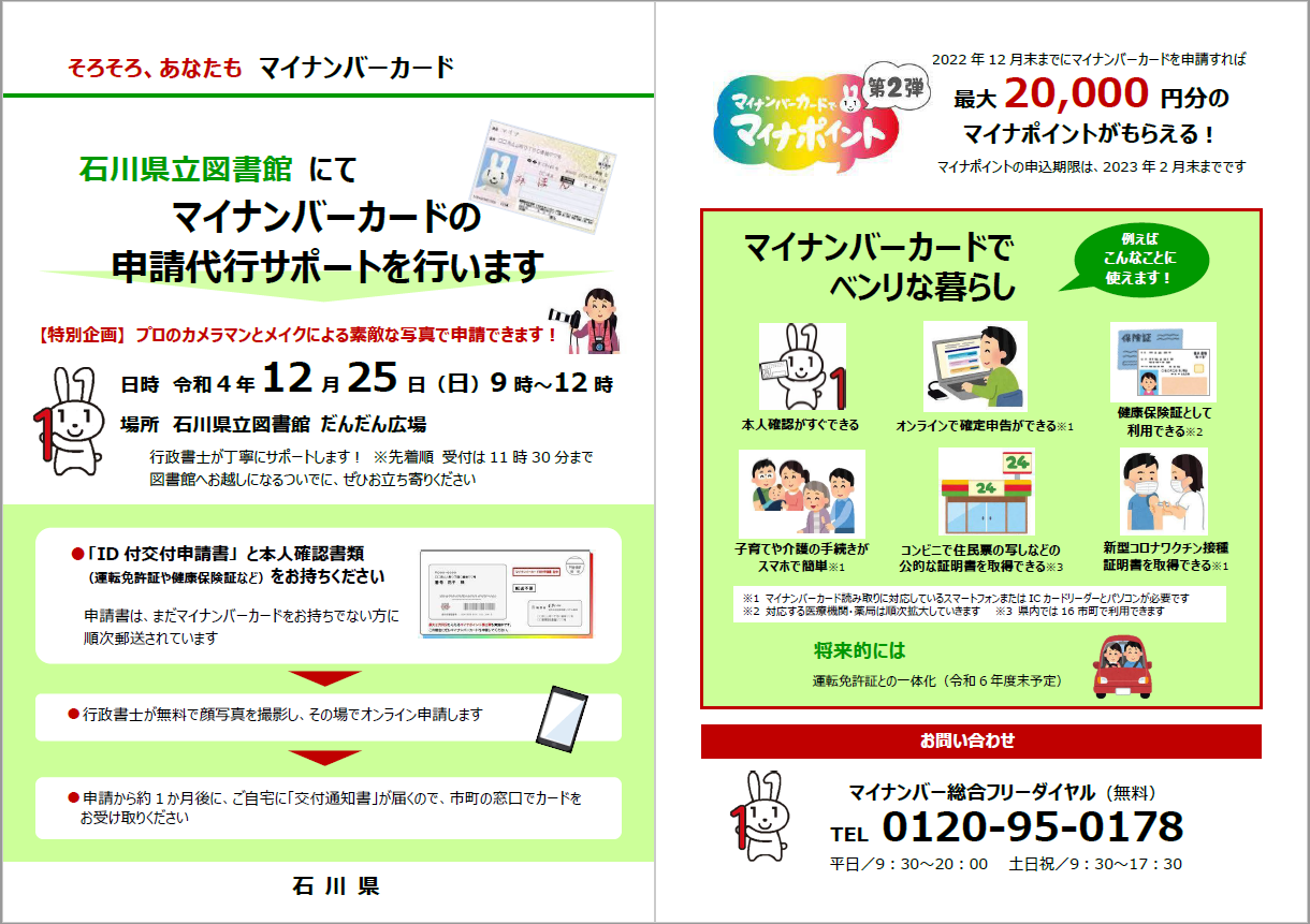 マイナンバーカード申請サポート1225 マイナンバーカード申請サポート1225
