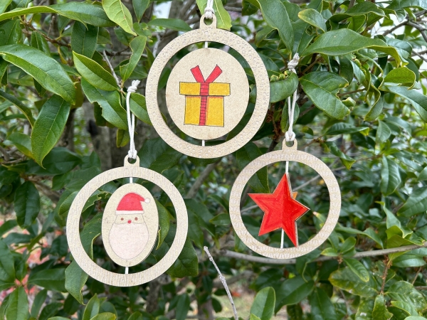 クリスマスオーナメント画像 モノづくり体験スペース「オリジナルクリスマスオーナメントを作ろう」