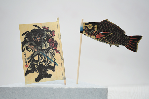 明治時代のペーパークラフトで「鯉のぼり」を作ろう！